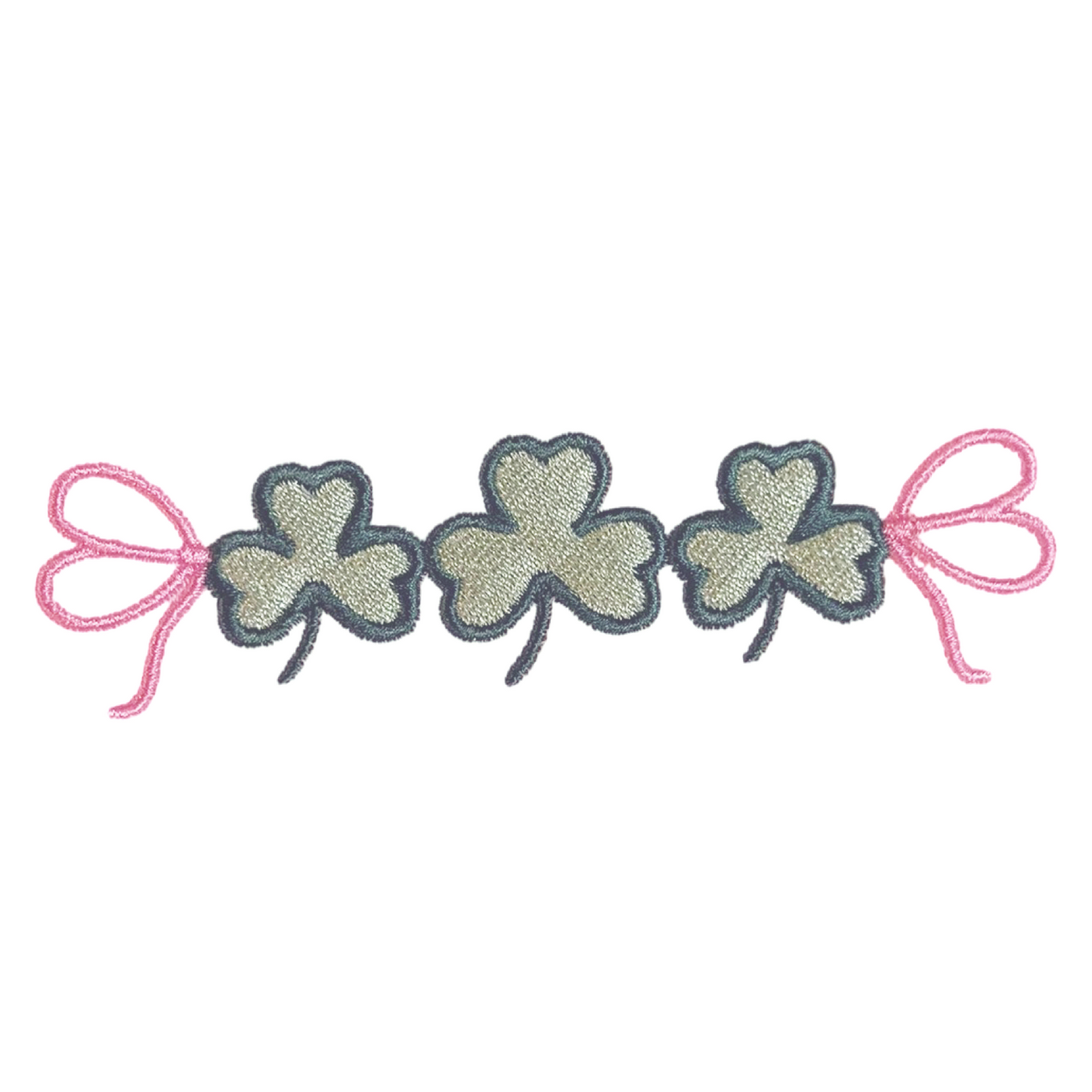 Trio Shamrock & Bow Design