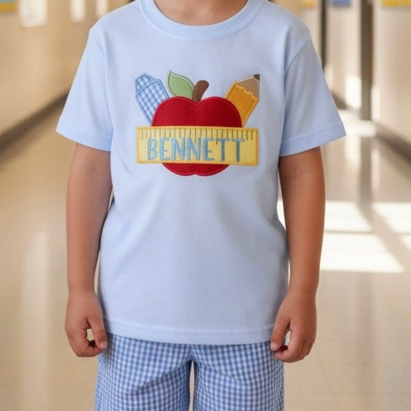 Appliqué Back To School Set