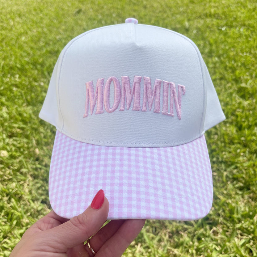 Pink+White Mommin’ Hat