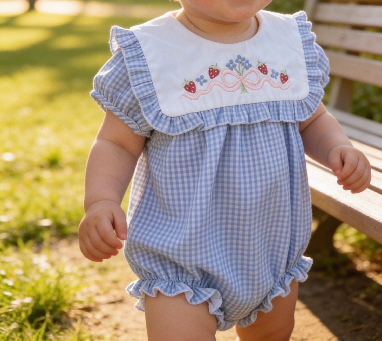 Strawberry Gingham Bubble