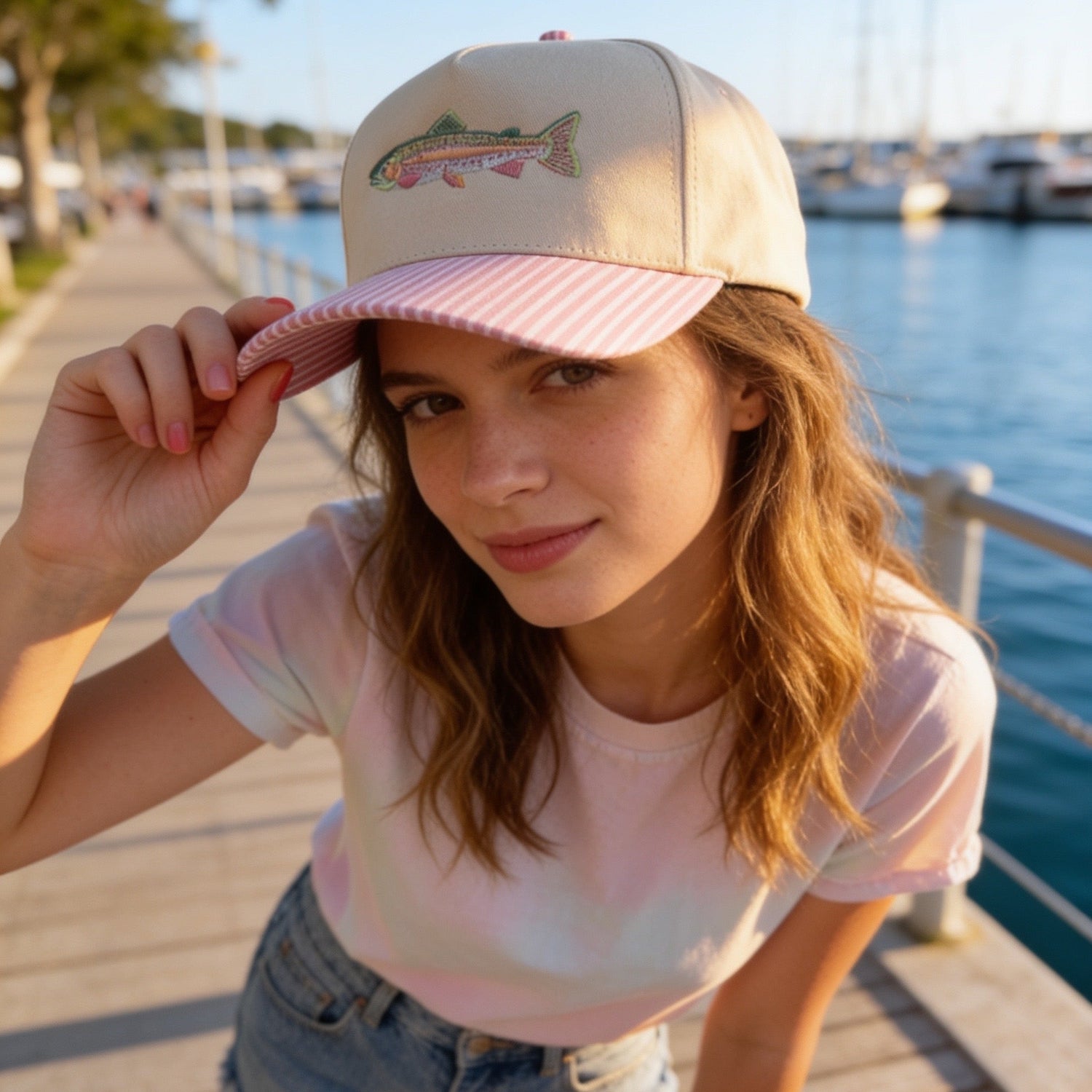 Pink Trout Hat