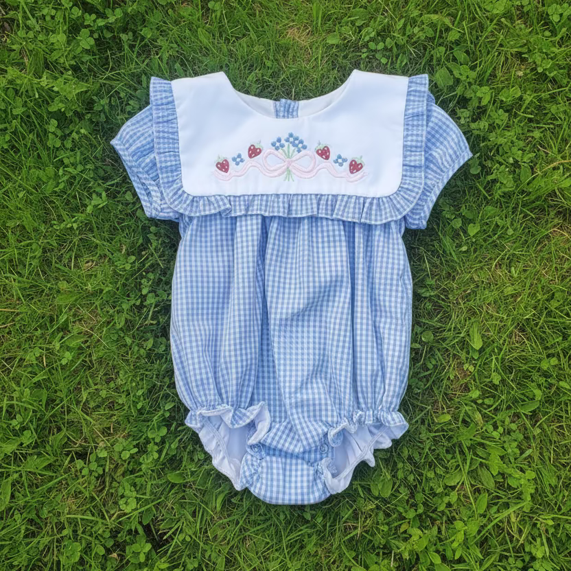 Strawberry Gingham Bubble