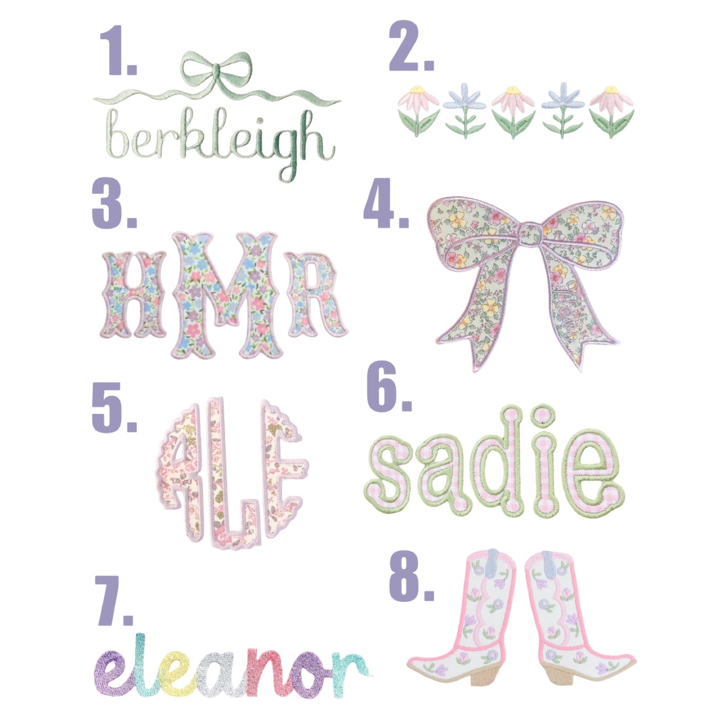 Embroidered Scallop Set (Ivory)