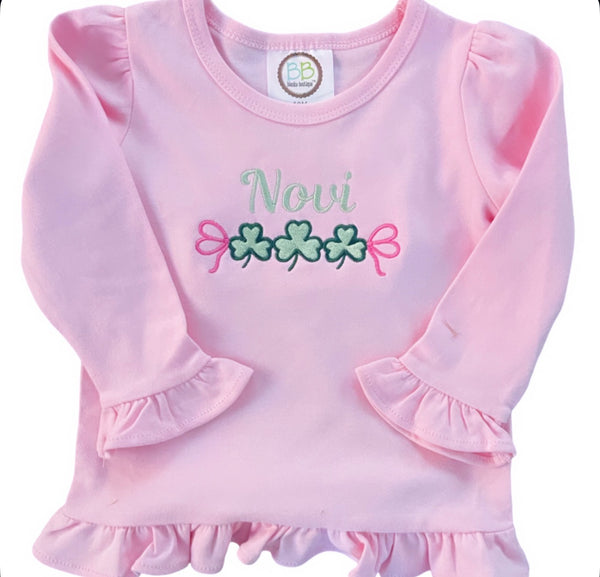 Trio Shamrock & Bow Design