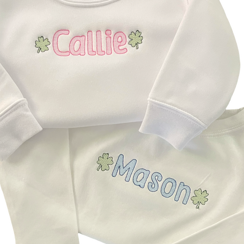 Sketch Name + Clover Design