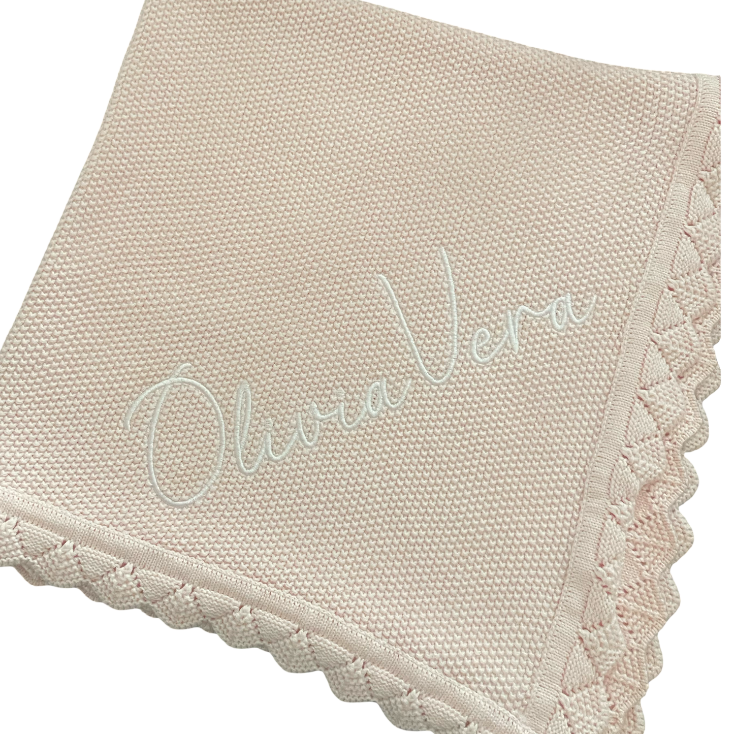 Custom Knit Baby Blanket