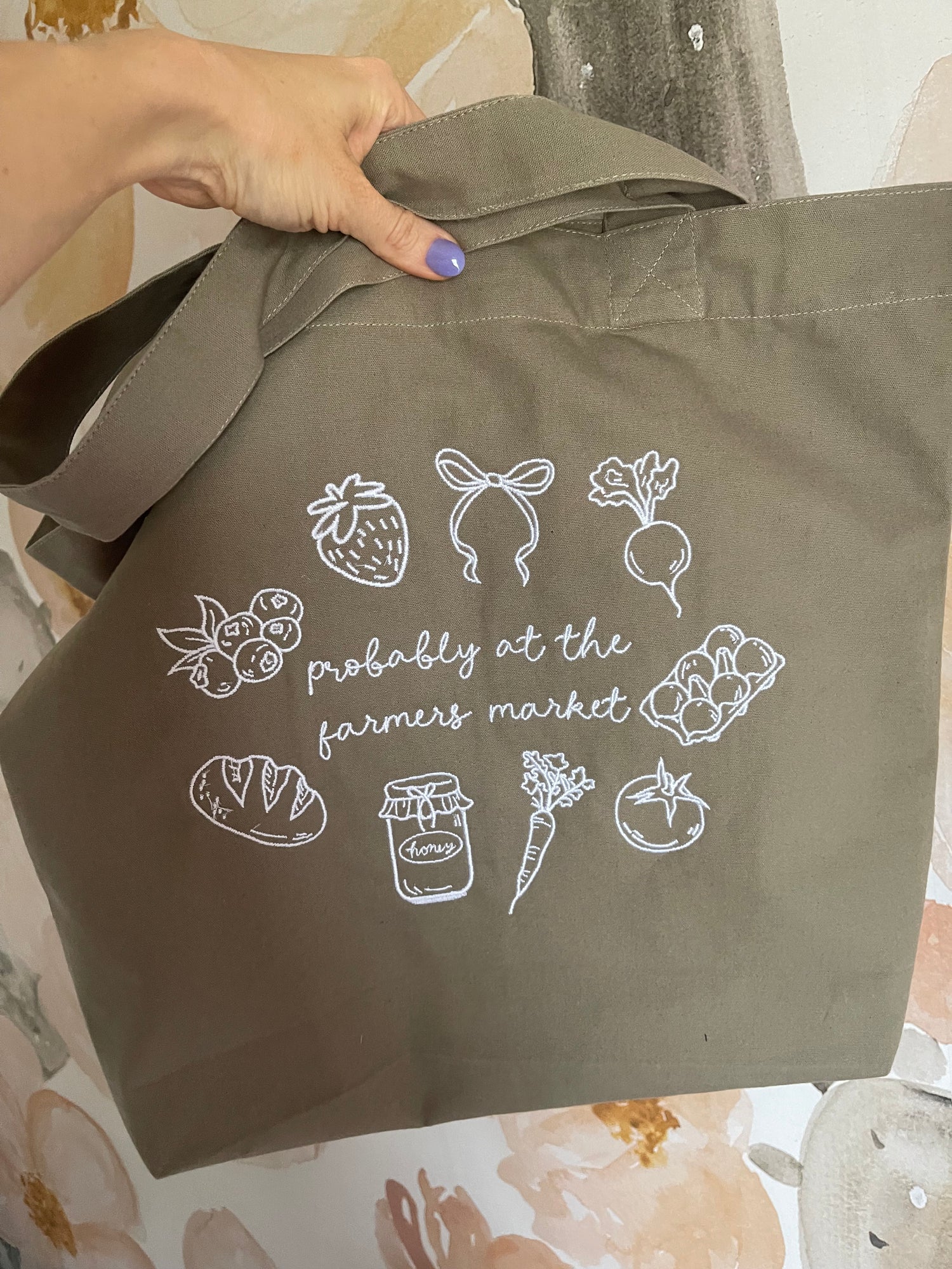 Farmer's Market Tote Bag