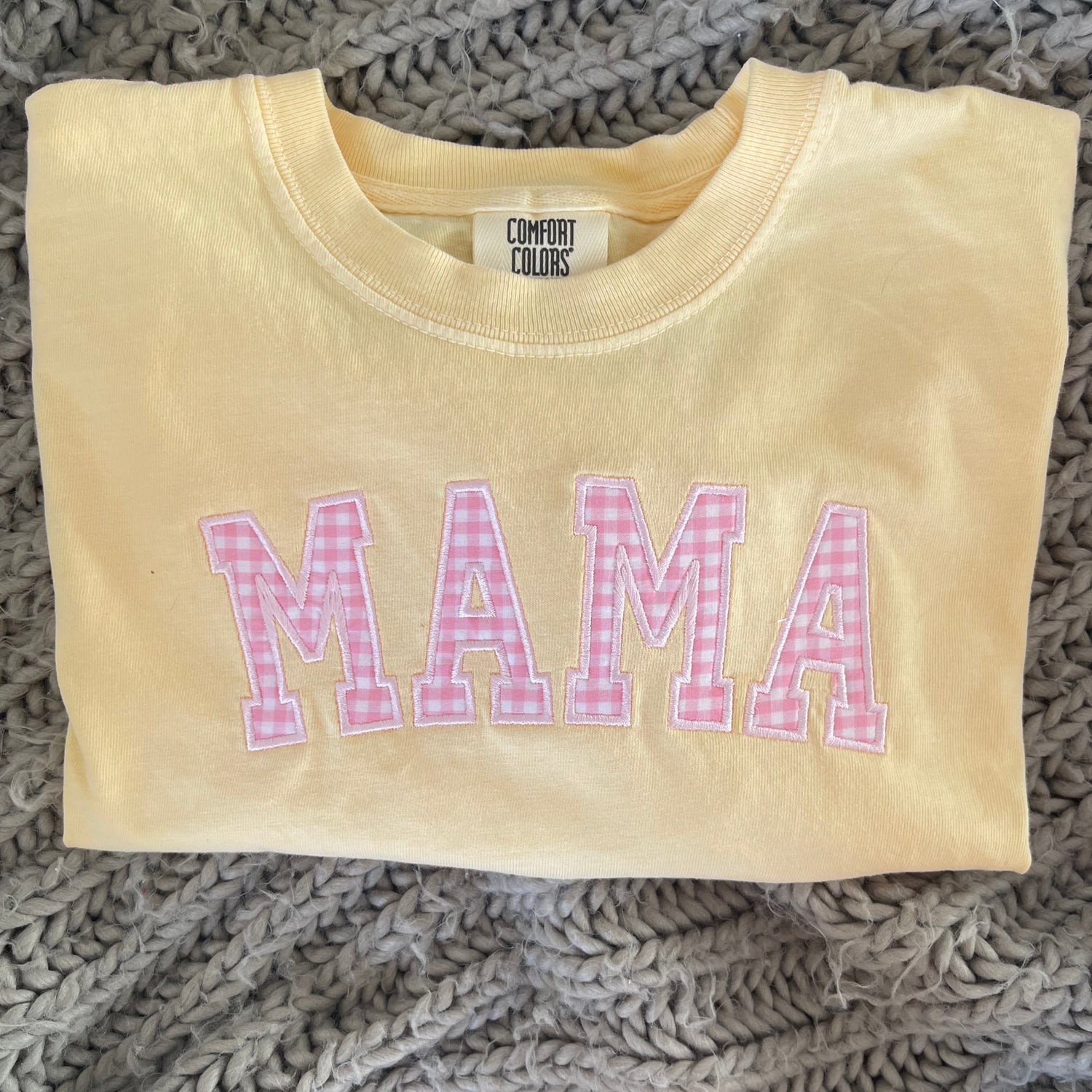 Pink Gingham MAMA