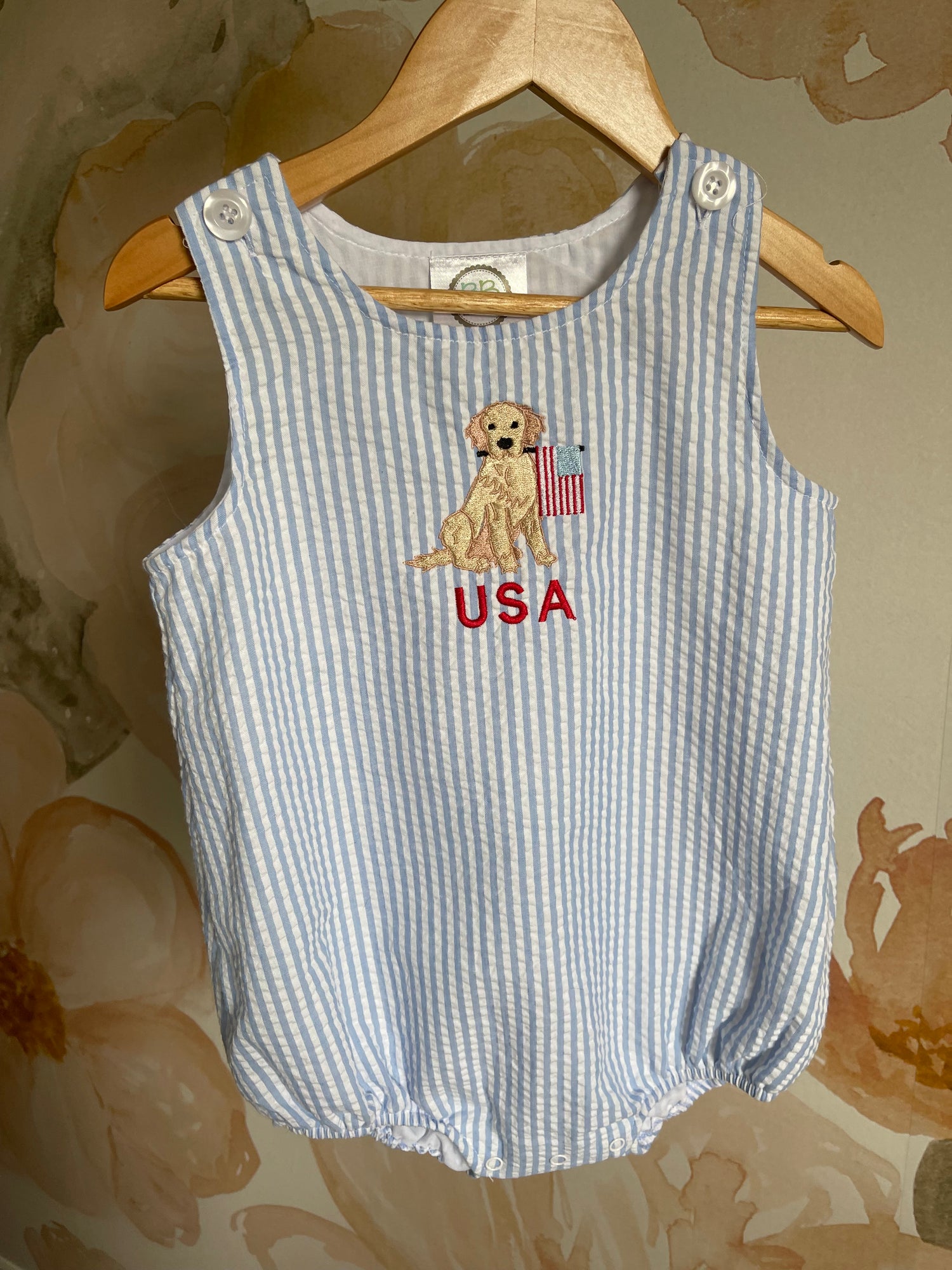 Patriotic Dog Bubble