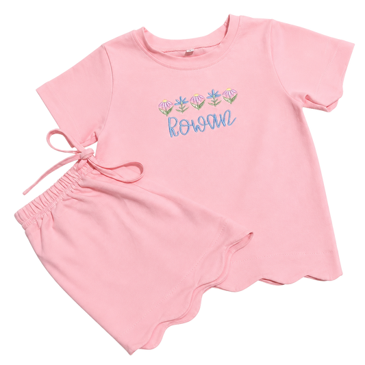 Whimsy Floral Scallop Set