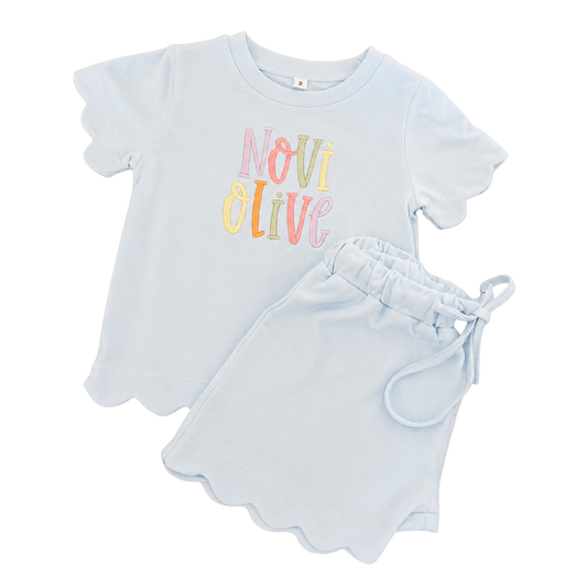 Girl Summer Scallop Sets