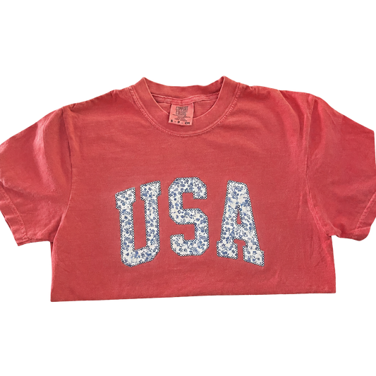 USA Diamond Stitch Tee