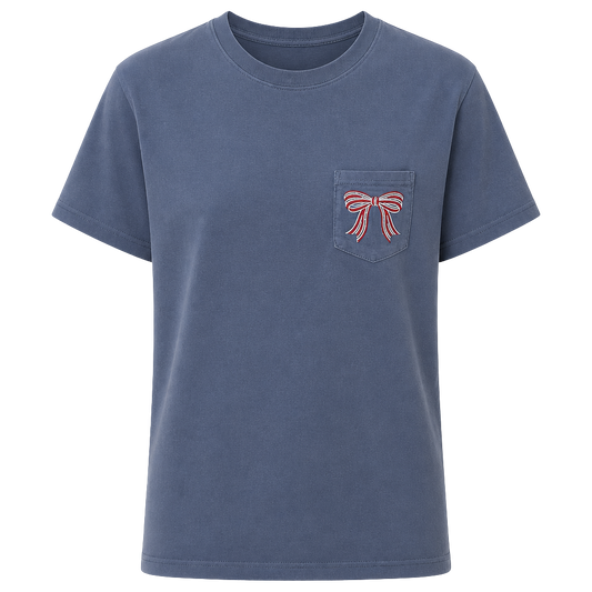 Red, White and Blue Pocket Tee