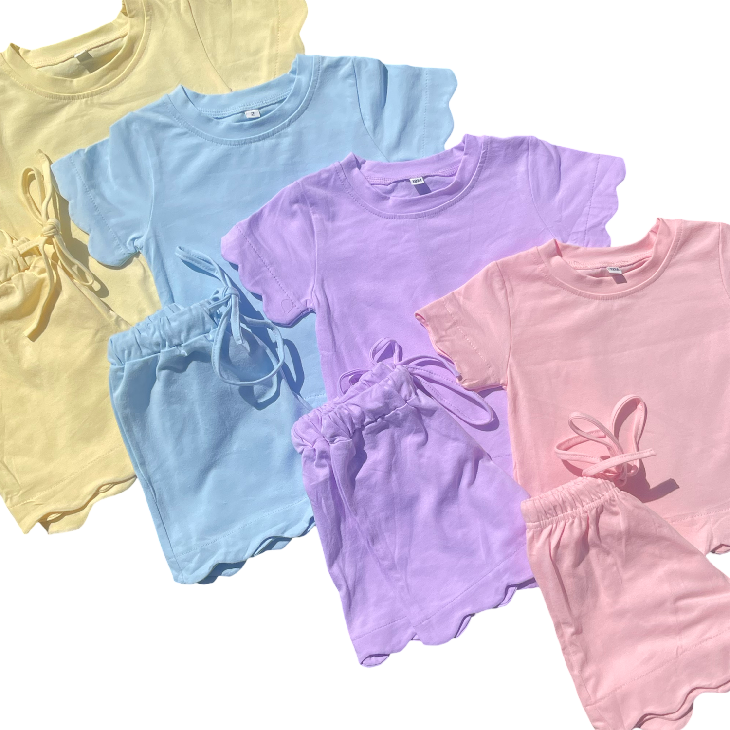 Girl Summer Scallop Sets